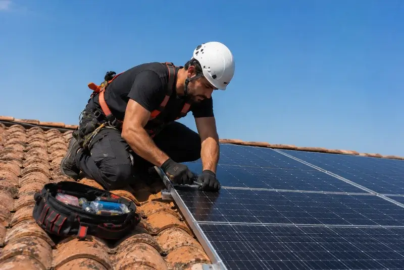 Maintenance et monitoring de panneaux solaires à Morlaàs